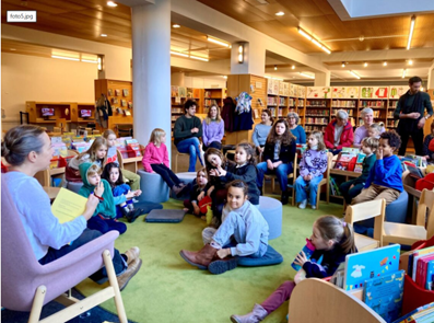 voorleesmoment bij bib Brasschaat