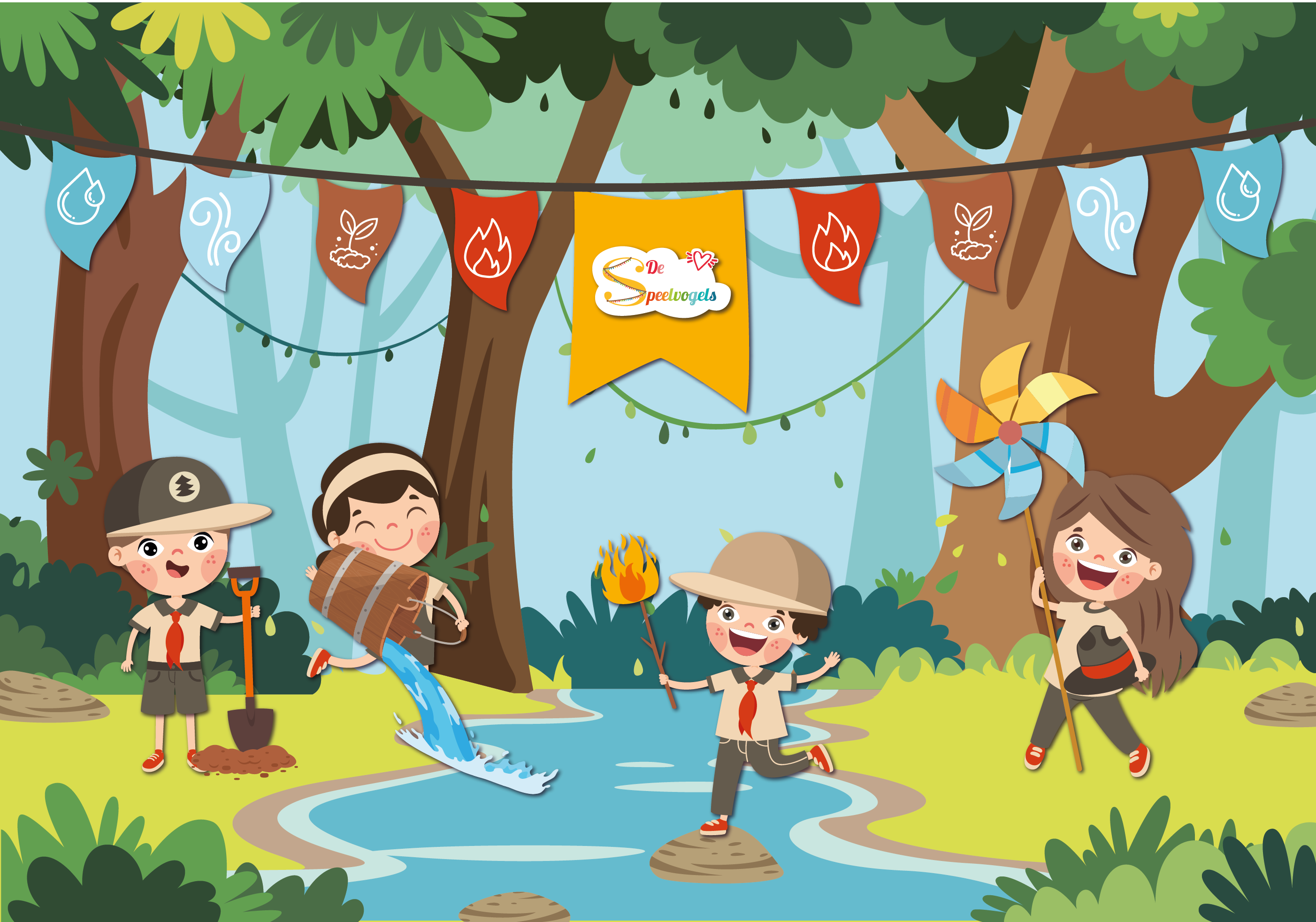 De avonturiers van lucht, water, vuur & aarde