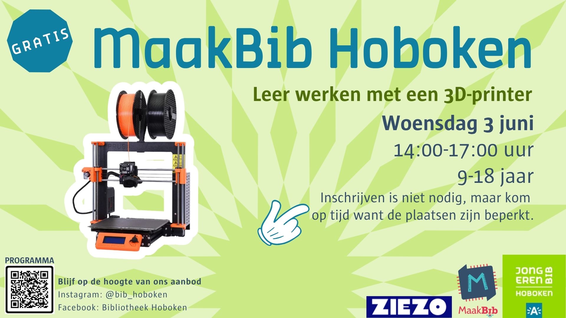 MaakBib Hoboken 3D-printen
