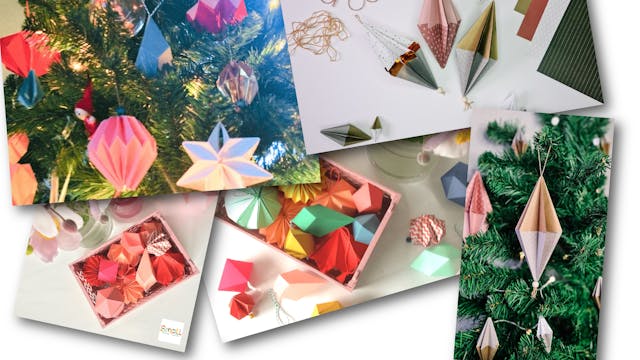 workshop kerstdecoratie papier