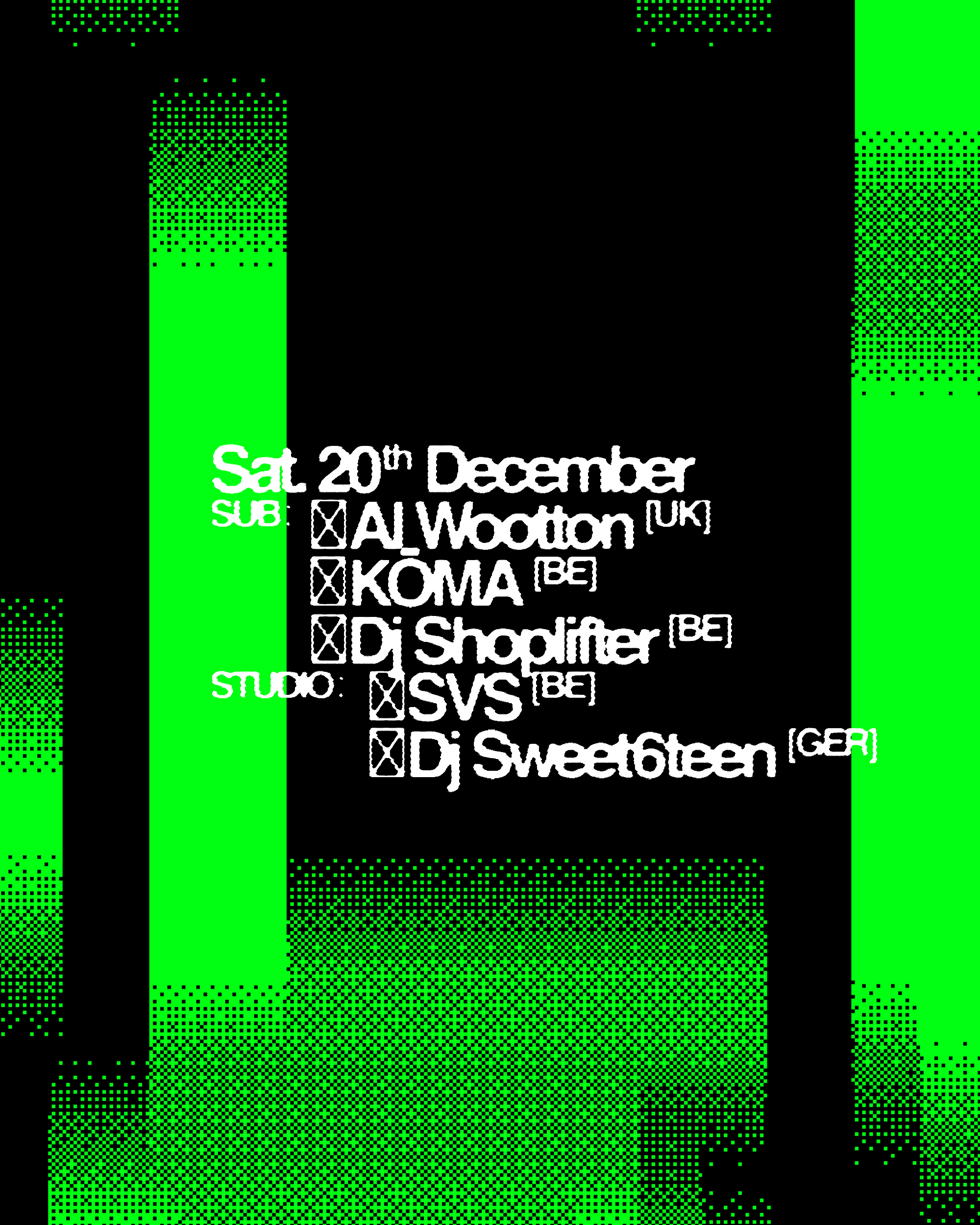 BLUR with Al Wootton, DJ Shoplifter, KŌMA, DJ Sweet6teen, SVS