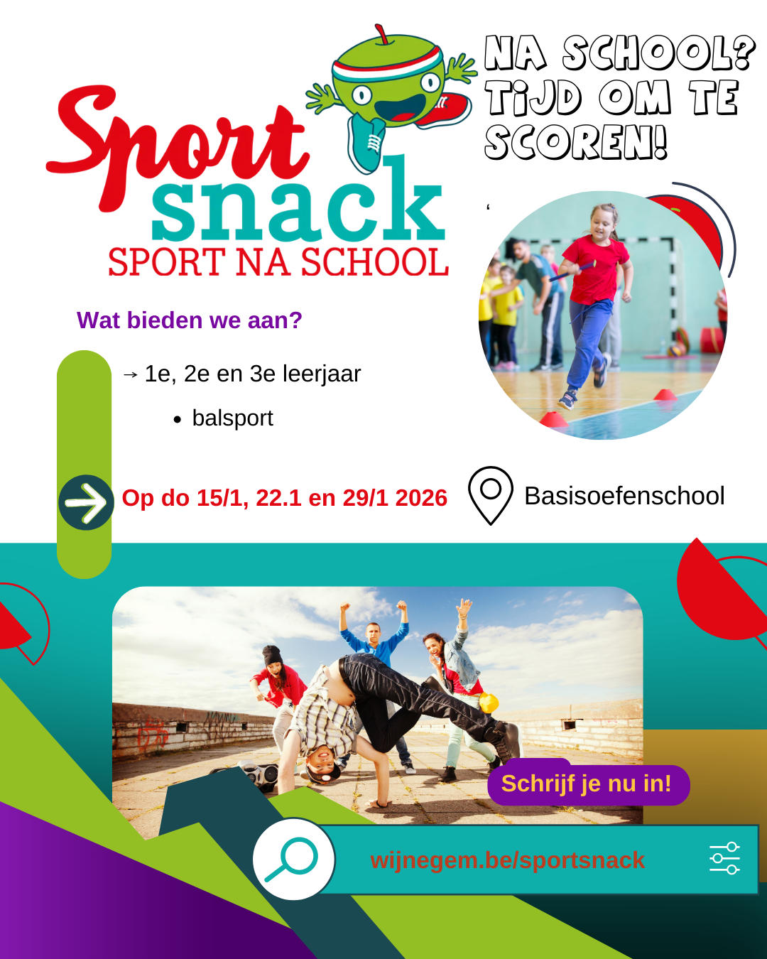 Afbeelding voor evenement Sportsnack Basisoefenschool 1-2-3 balsport 2026