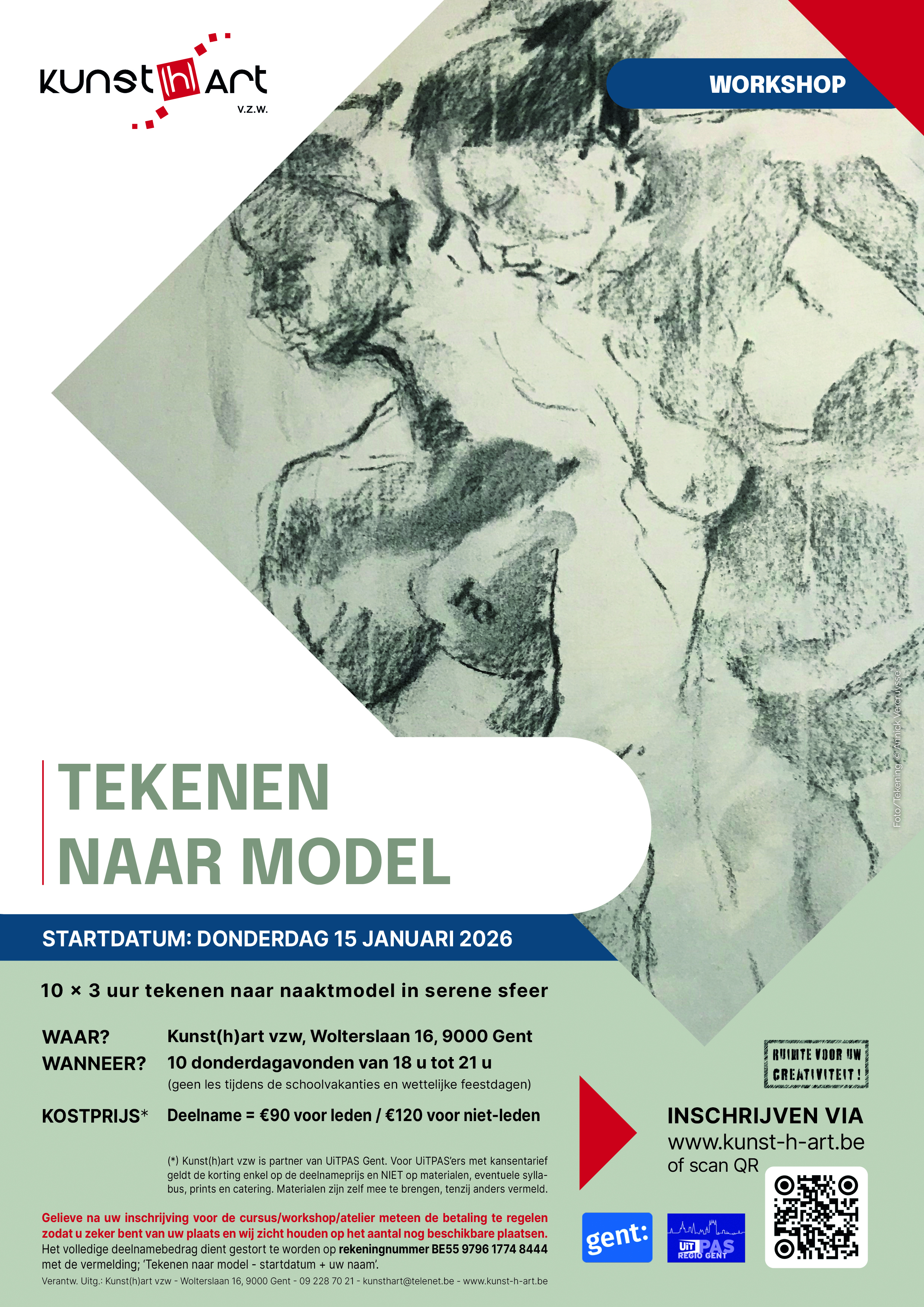 Affiche Modeltekenen 