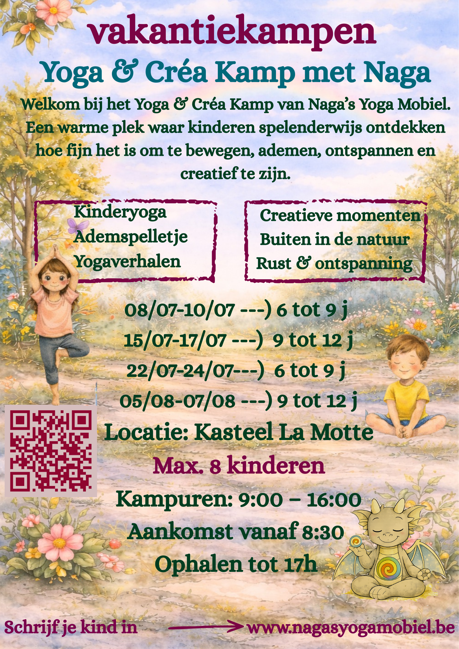 Affiche vakantie kampjes 