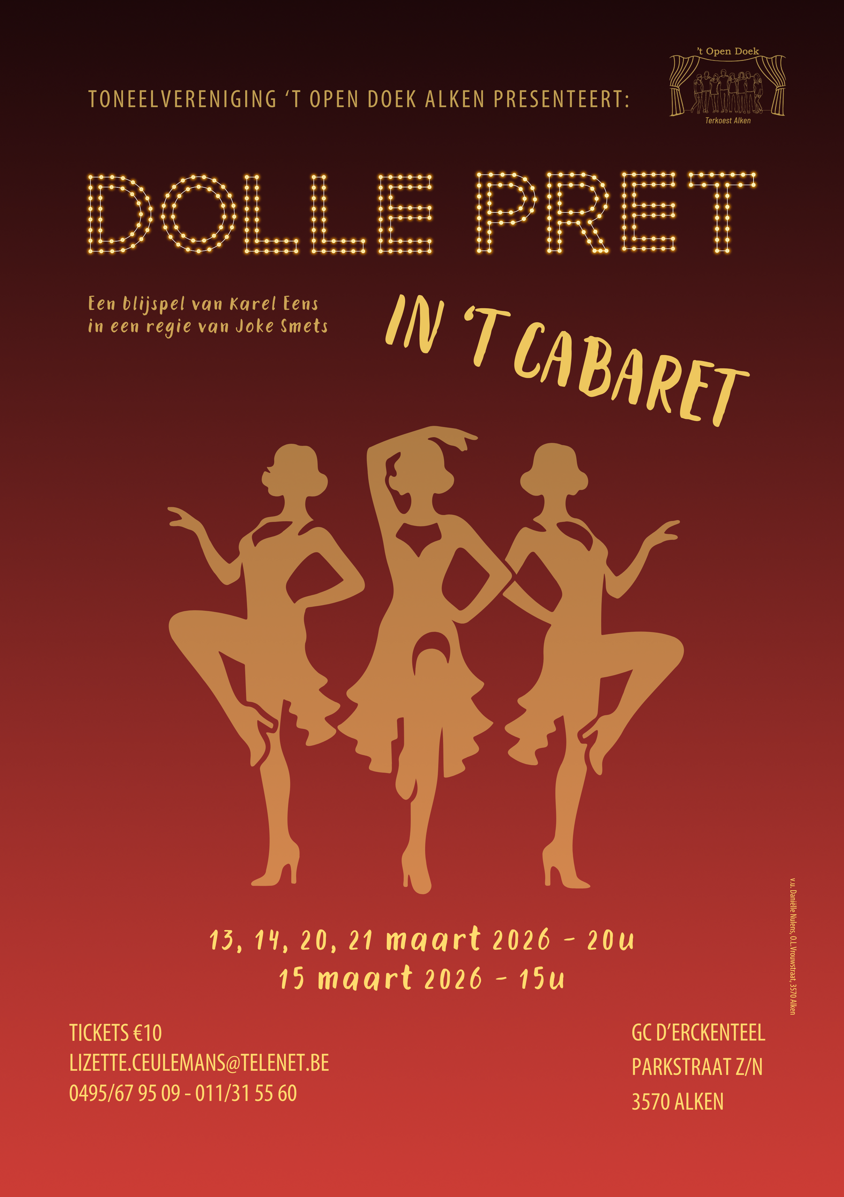 Affiche Dolle pret in 't cabaret 