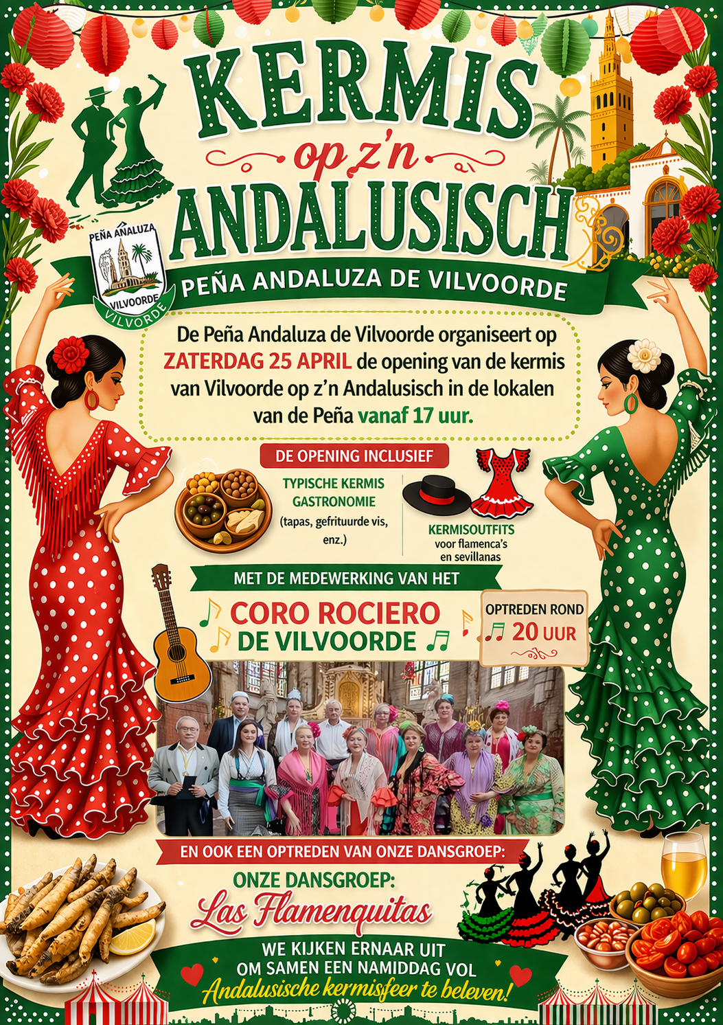 Kom de opening van de Vilvoordse Kermis vieren op z’n Andalusisch.