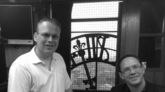 Kenneth Theunissen en Stefan Meylaers op de piano