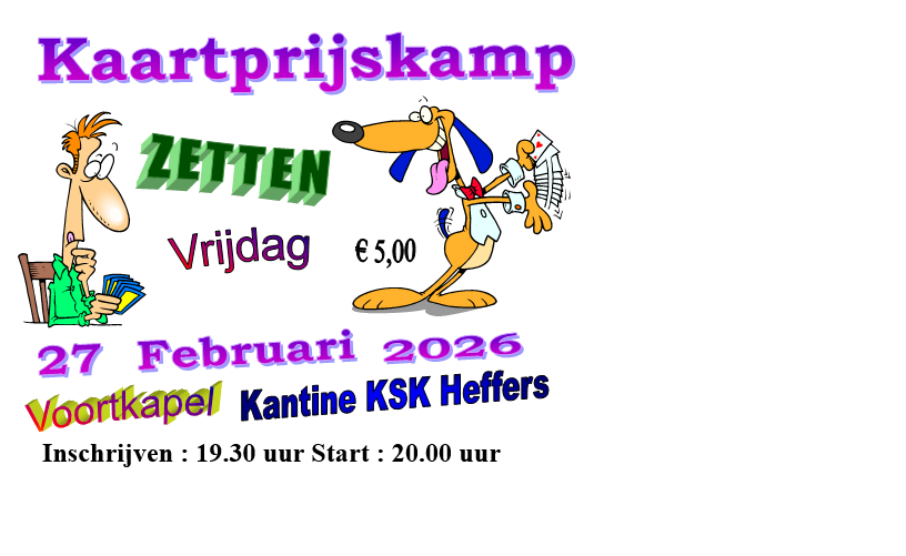Kaartprijskamp ZETTEN 27 februari 2026
