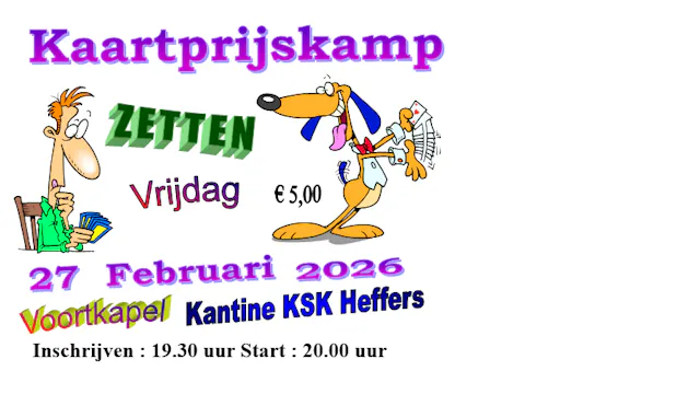 Kaartprijskamp ZETTEN 27 februari 2026