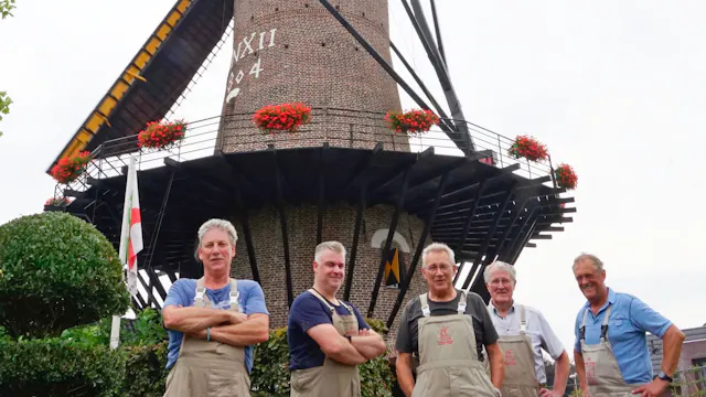 Napoleonsmolen in actie.