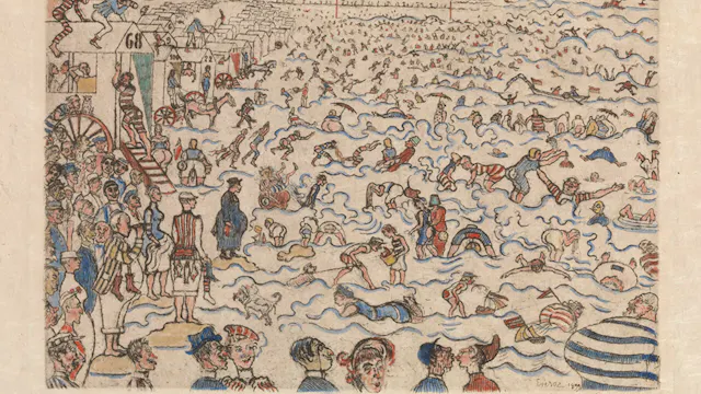 Ensor James, De baden in Oostende, 1899, MSK Gent