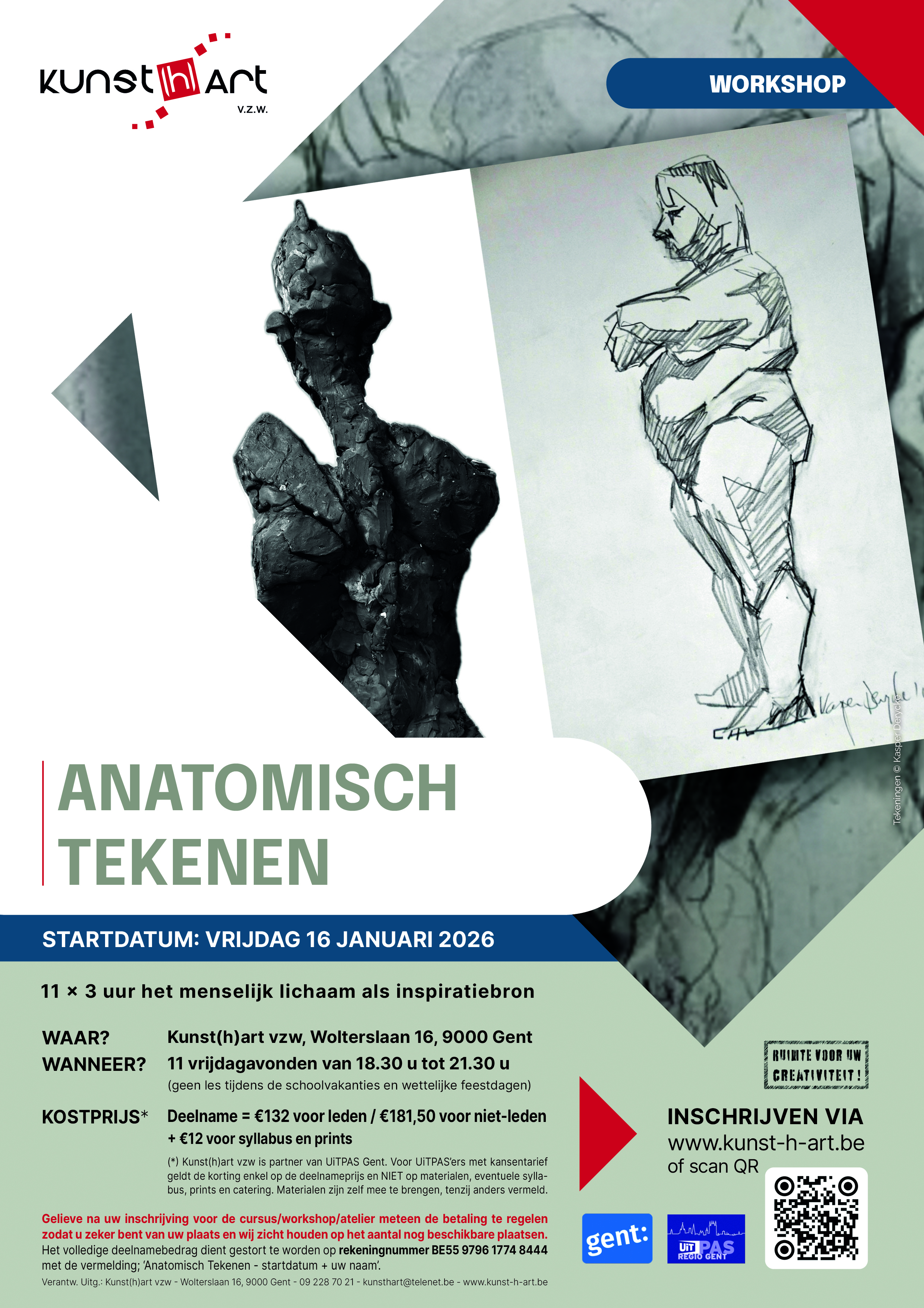 Affiche Anatomisch Tekenen