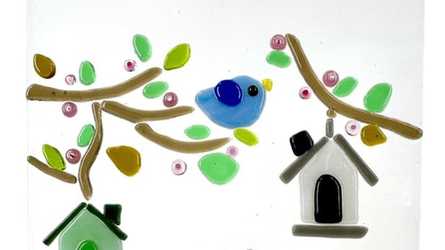 Glaskunst Workshop Glasraam Tuintafereel