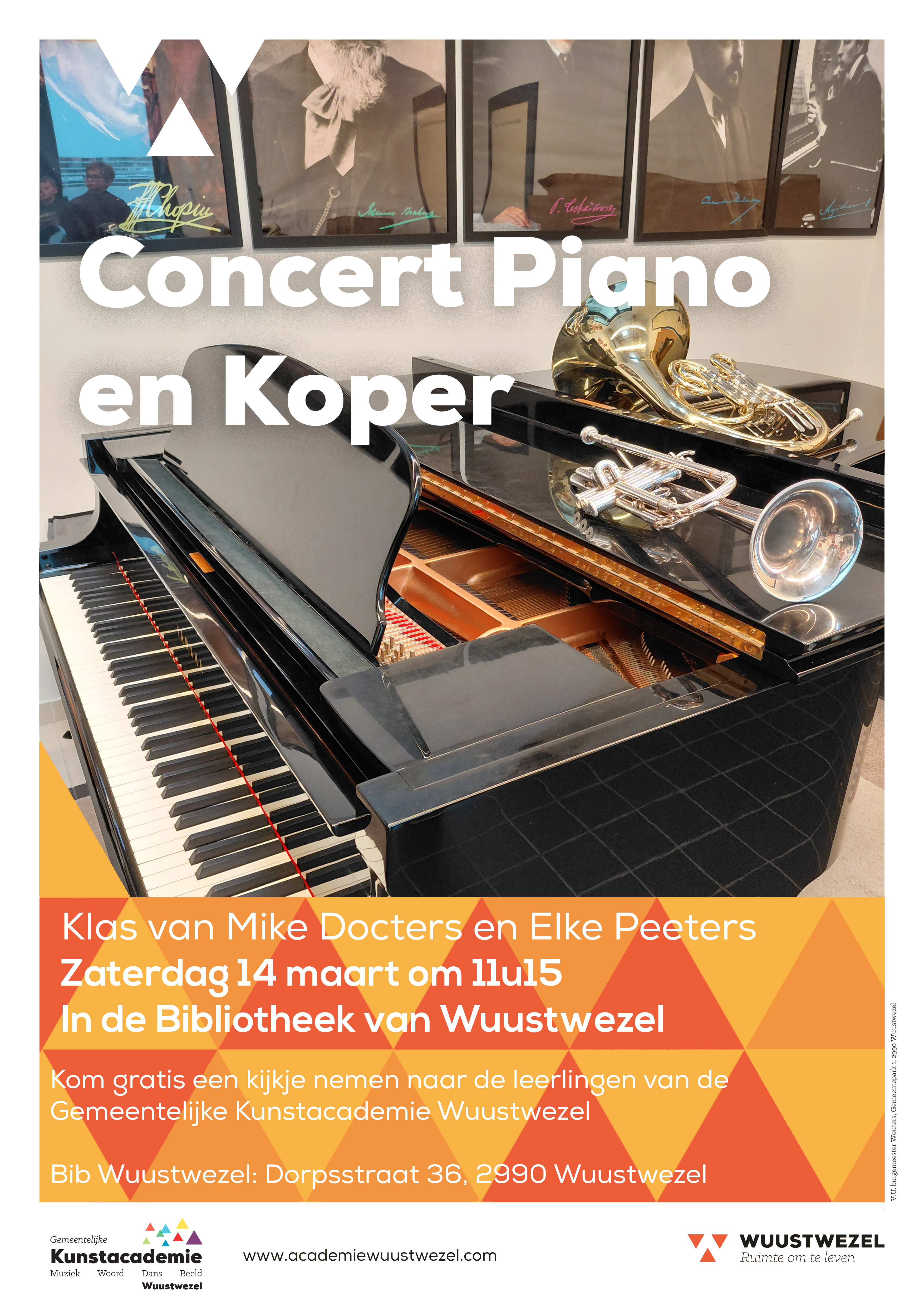 Affiche concert in de bib