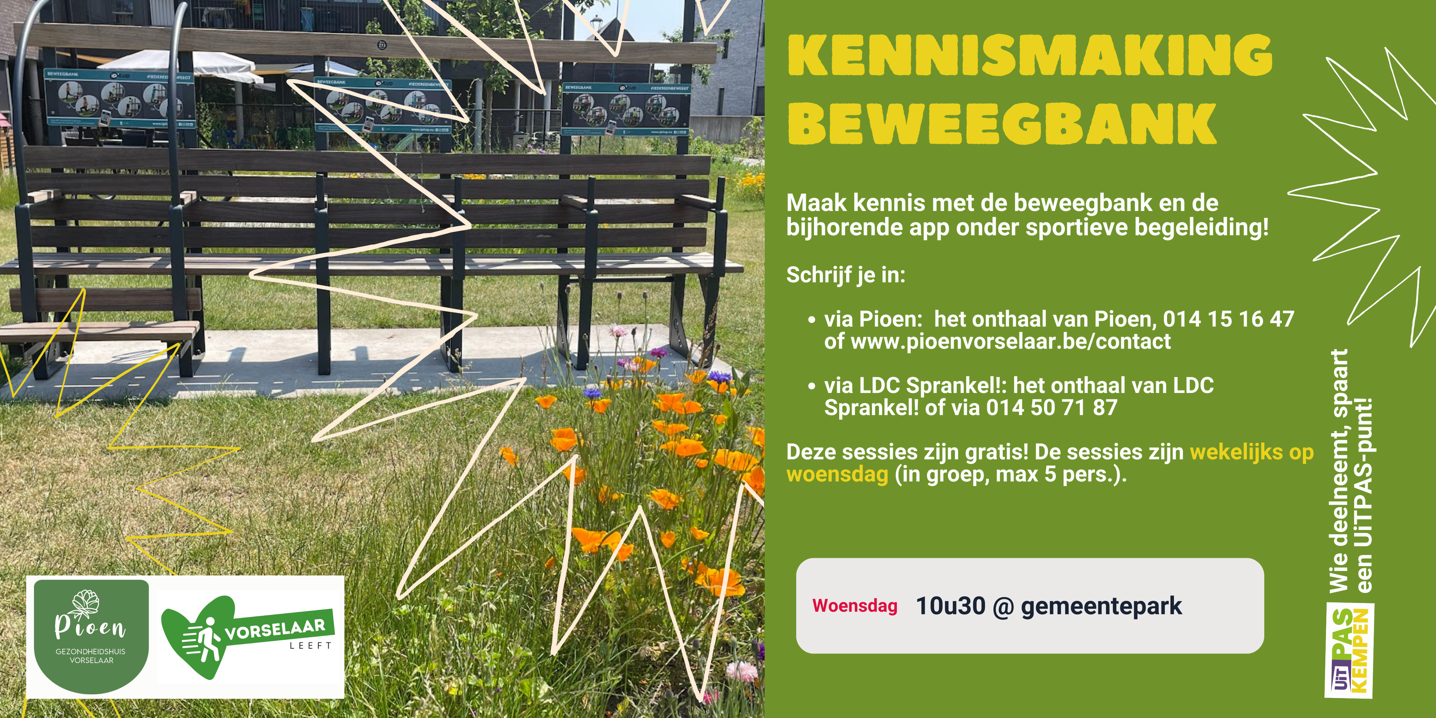 Versterk je spieren door de beweegbank !