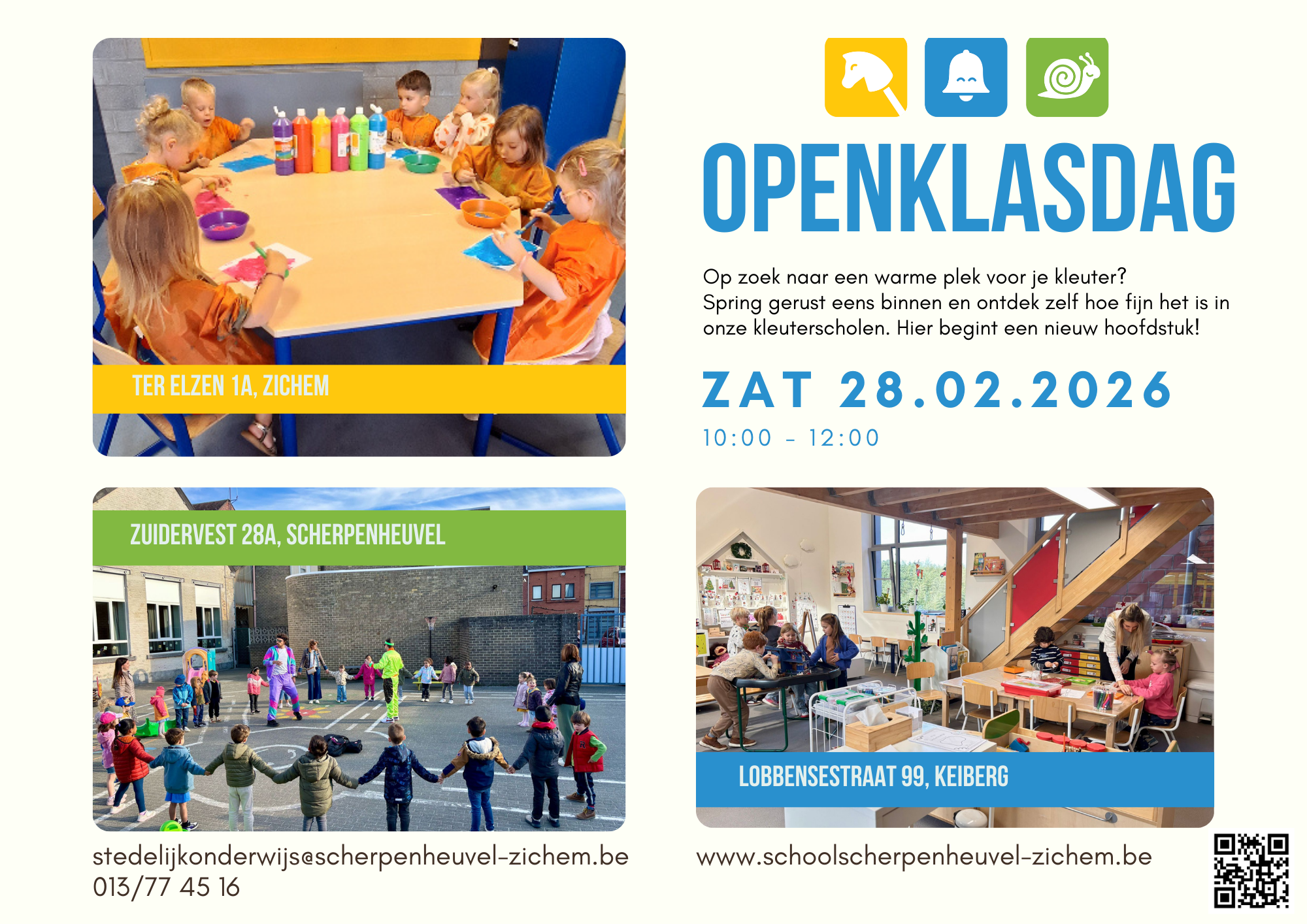 Affiche openklasdag Stedelijke basisscholen S-Z