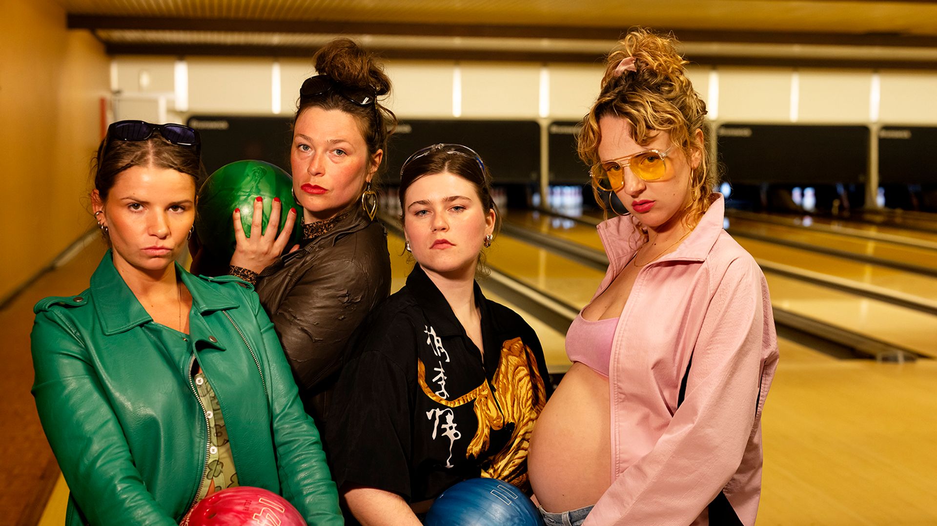 Bowling Buffalo - Lien Thys, Hanne Timmermans, Annelore Crollet en Kiana Porte