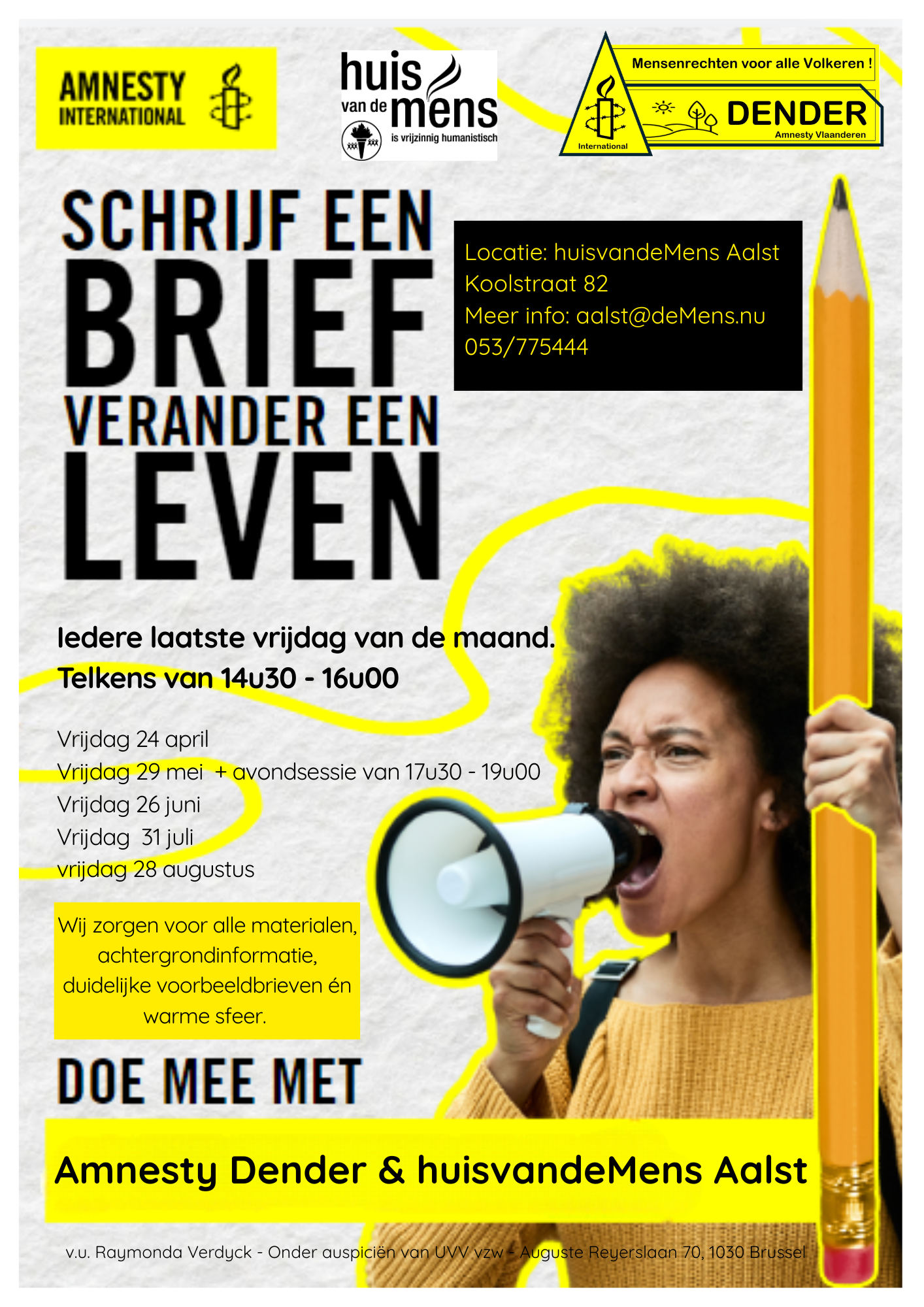 Amnesty schrijfactie