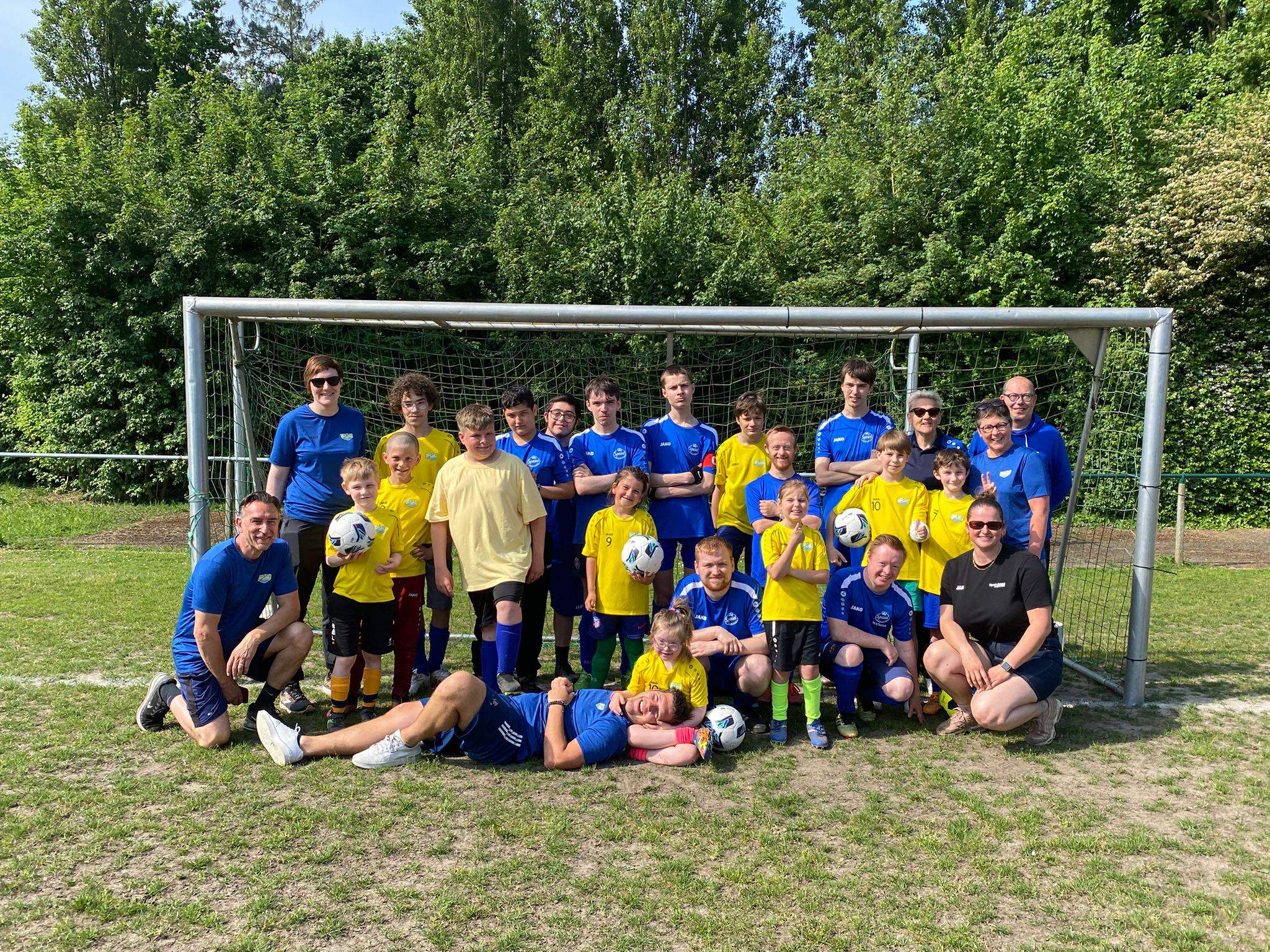 Foto tijdens vriendschappelijke match