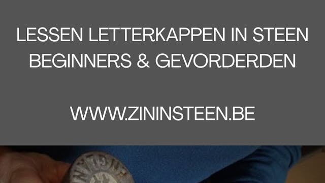 Lessenreeks "Letterkappen in steen", voor beginners en gevorderden.