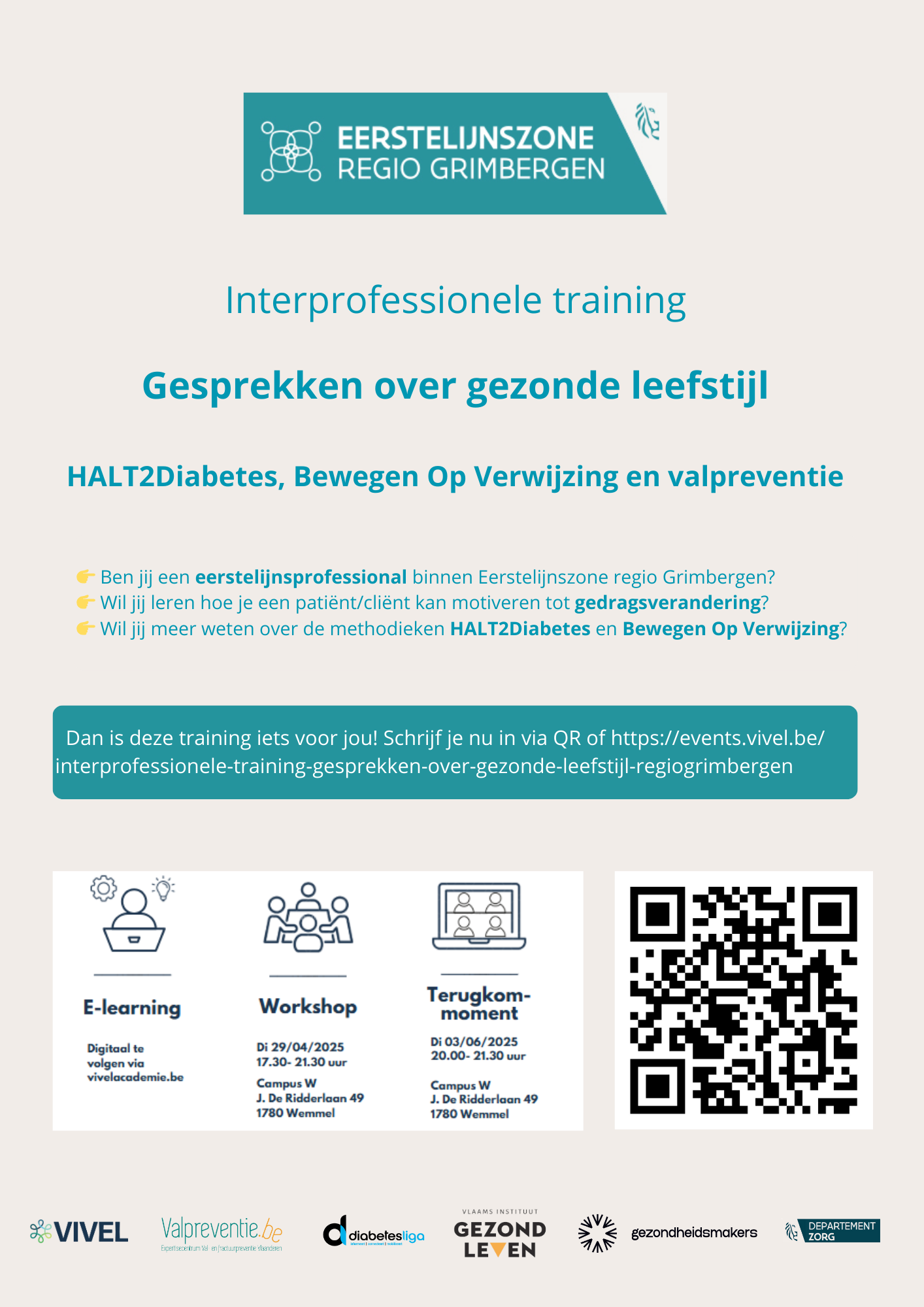 Training eerstelijnsprofessionals Gesprekken over gezonde leefstijl