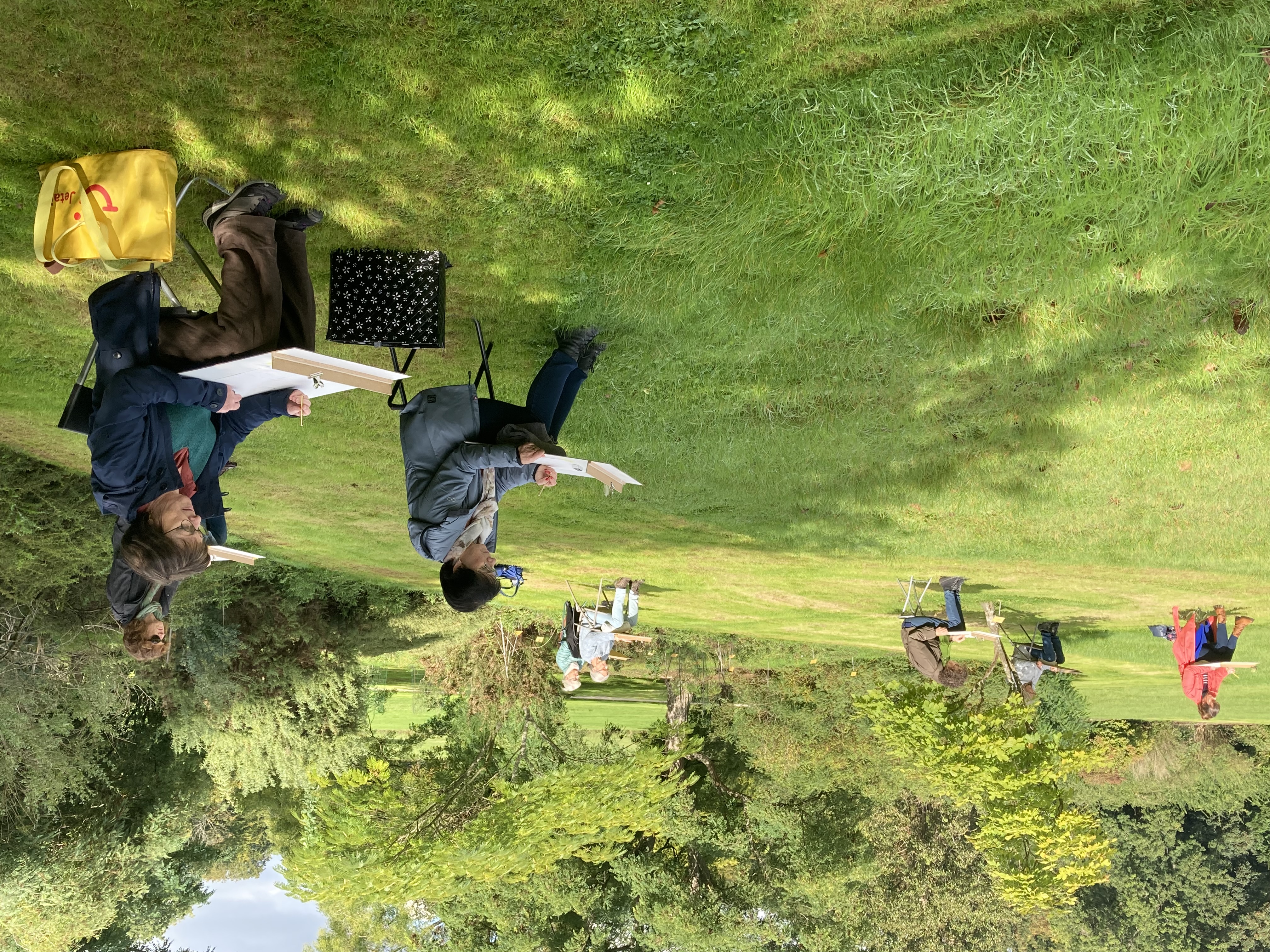 tekenaars in Plantentuin Meise