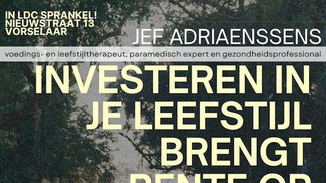 Je leefstijl brengt rente op