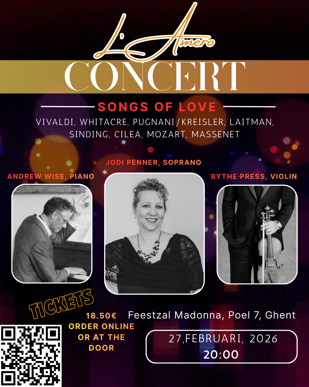 Music by Vivaldi, Whitacre, Cilea, Mozart