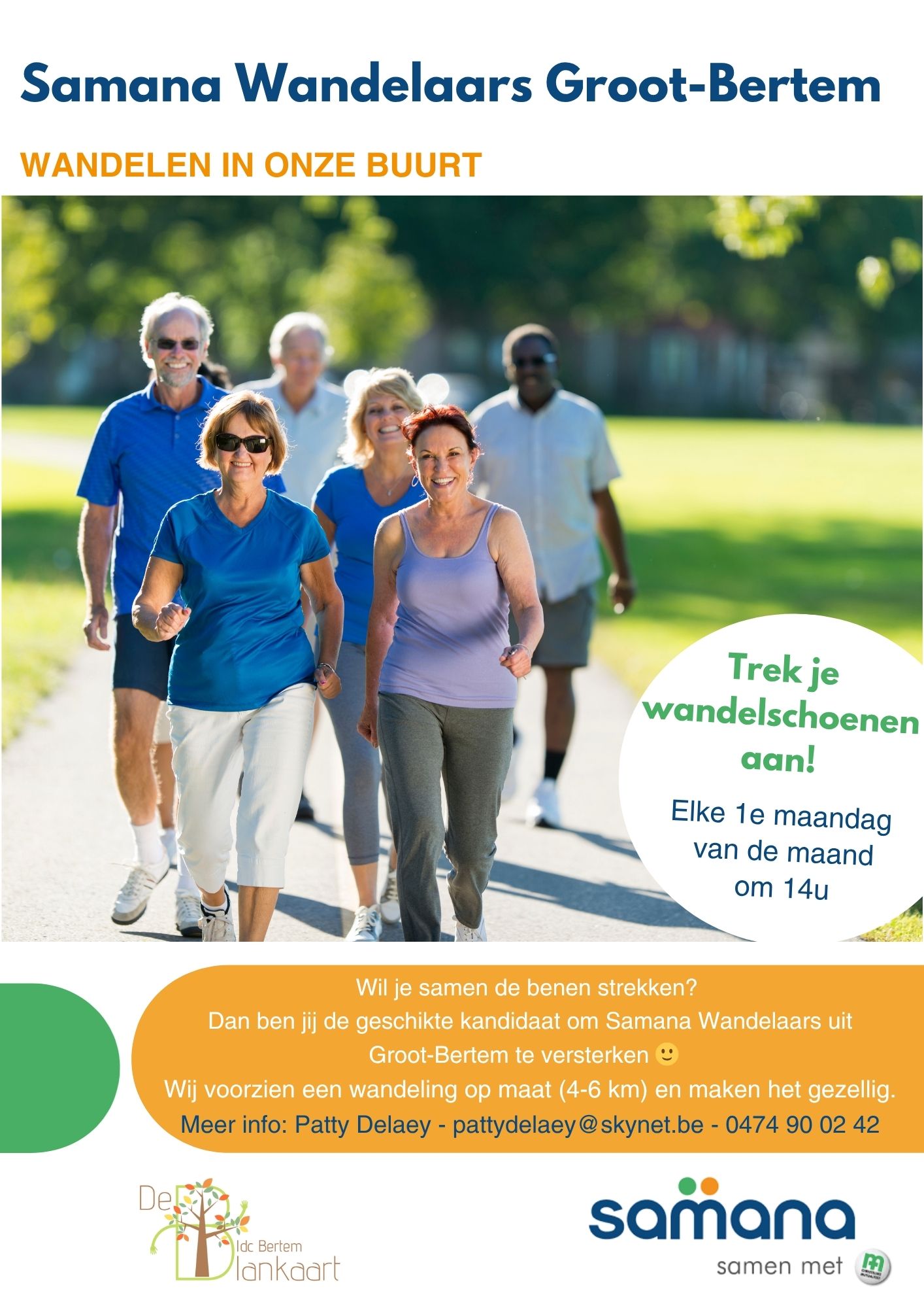 Samana wandelaars groot- Bertem