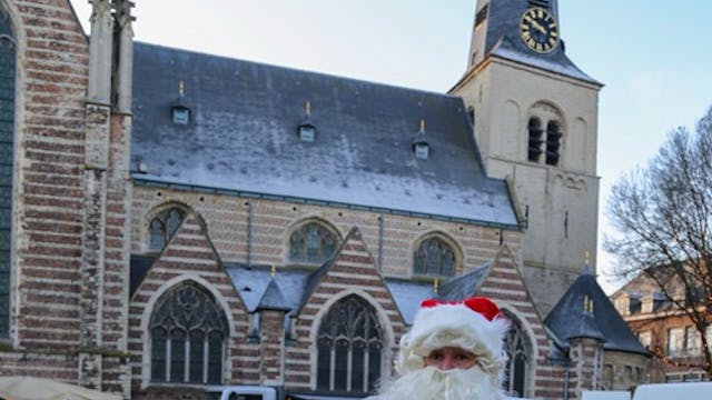 Kerstman op de markt