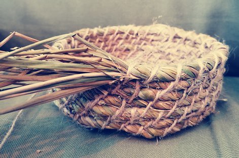 Coilen met wilde planten