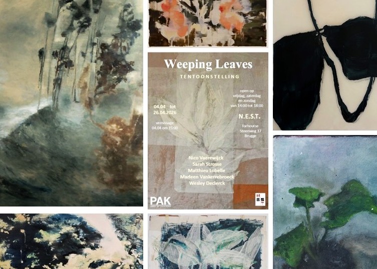 5 kunstenaars stellen tentoon op de tentoonstelling Weeping Leaves