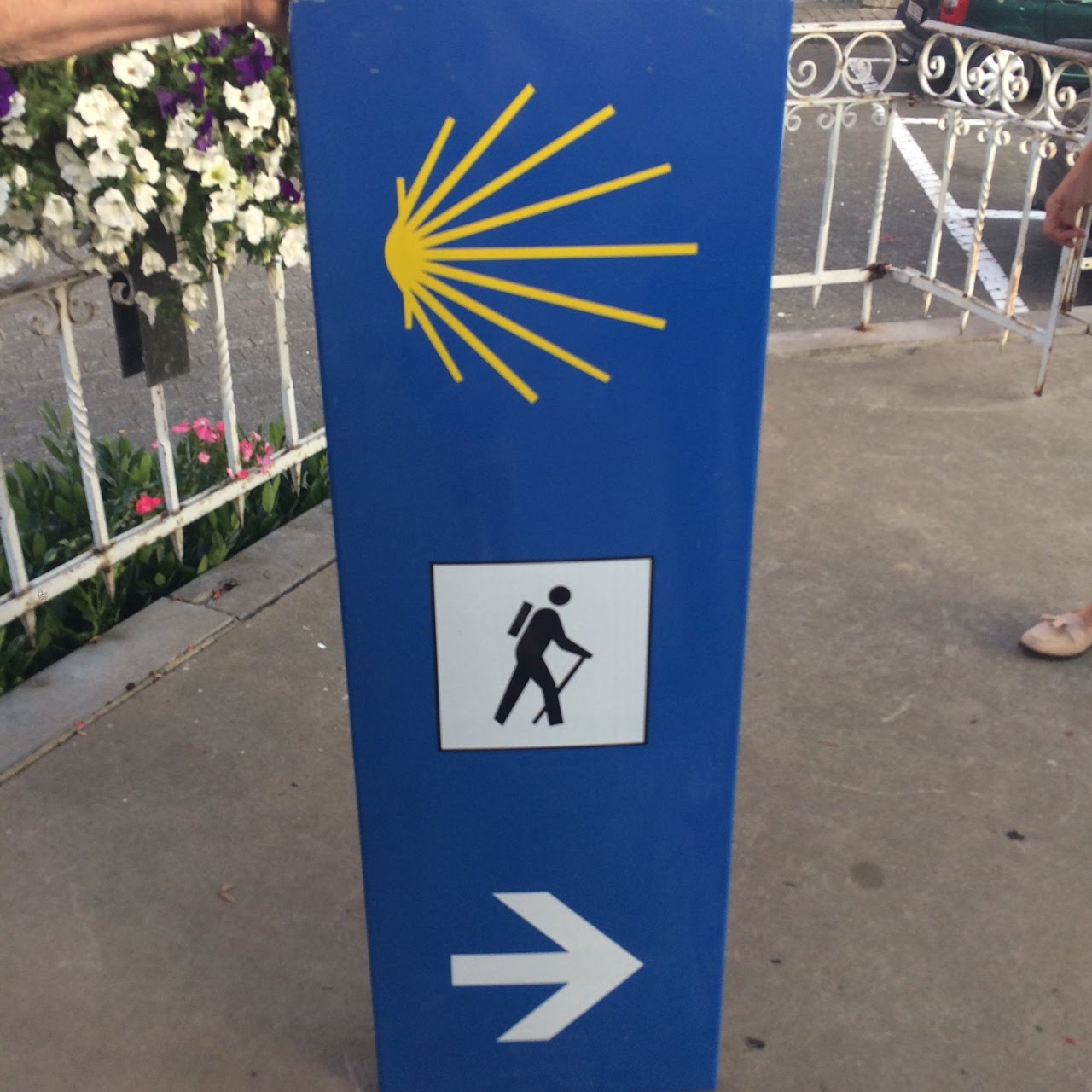 Compostela wegwijzer