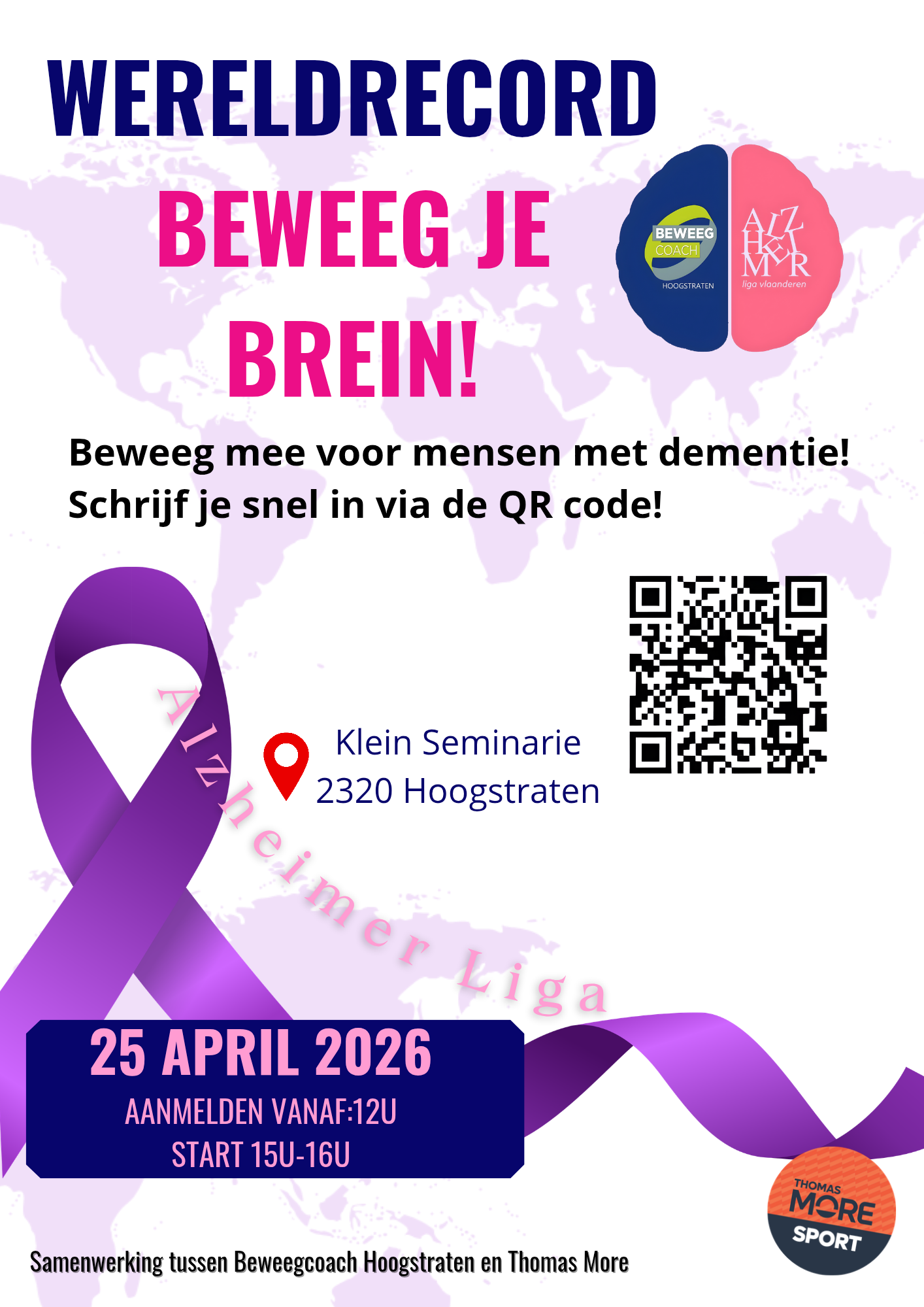 Wereldrecord: Beweeg je Brein! Kom in bewegen voor mensen met dementie!