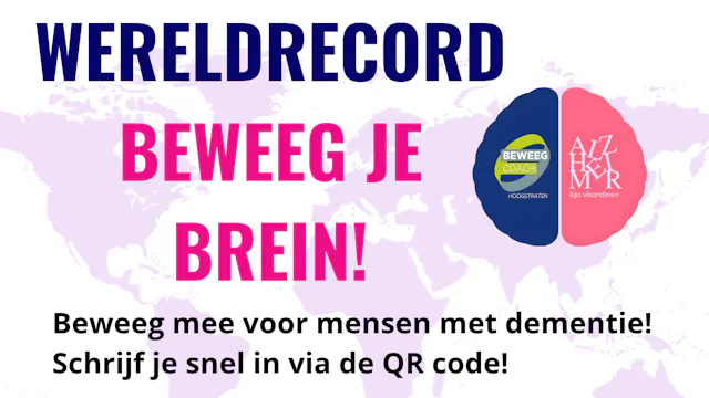 Wereldrecord: Beweeg je Brein! Kom in bewegen voor mensen met dementie!