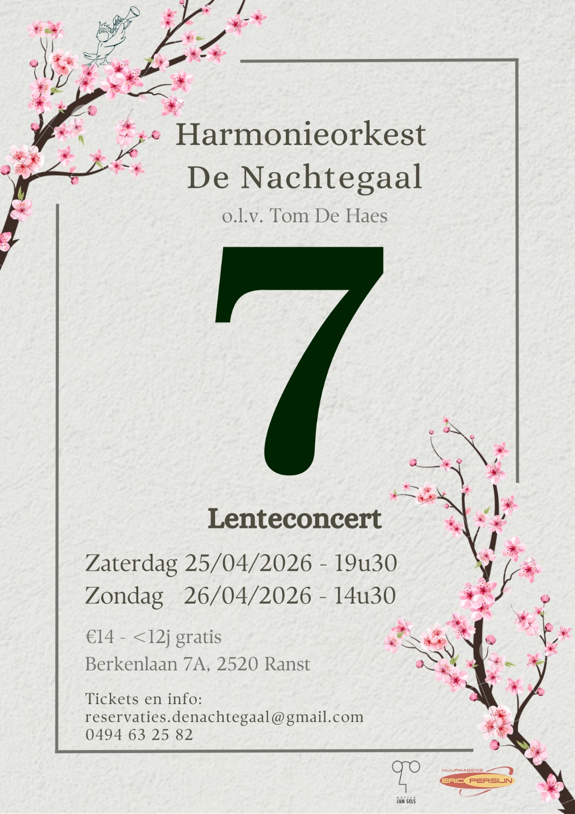 Lenteconcert 7 flyer