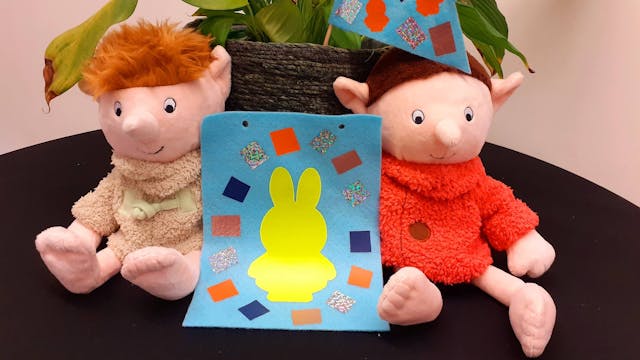 vlaggetjes in de bib