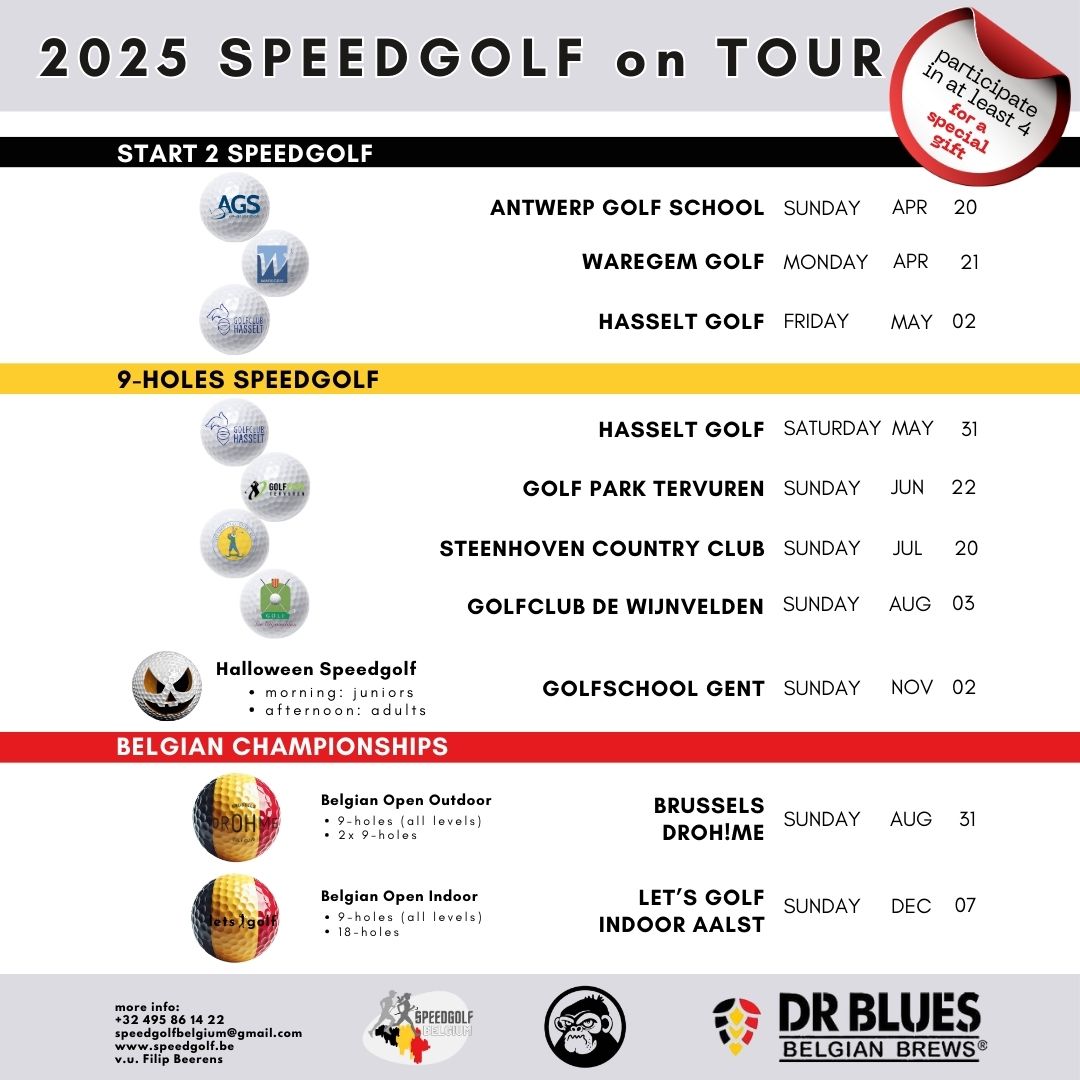 Speedgolf on Tour in Belgium