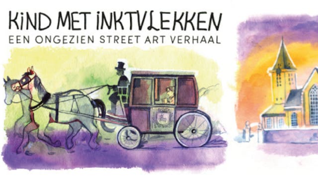 Kind met inktvlekken