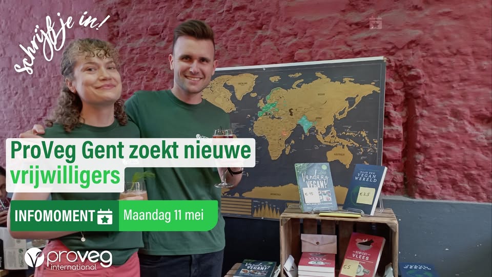 ProVeg Gent zoekt nieuwe vrijwilligers