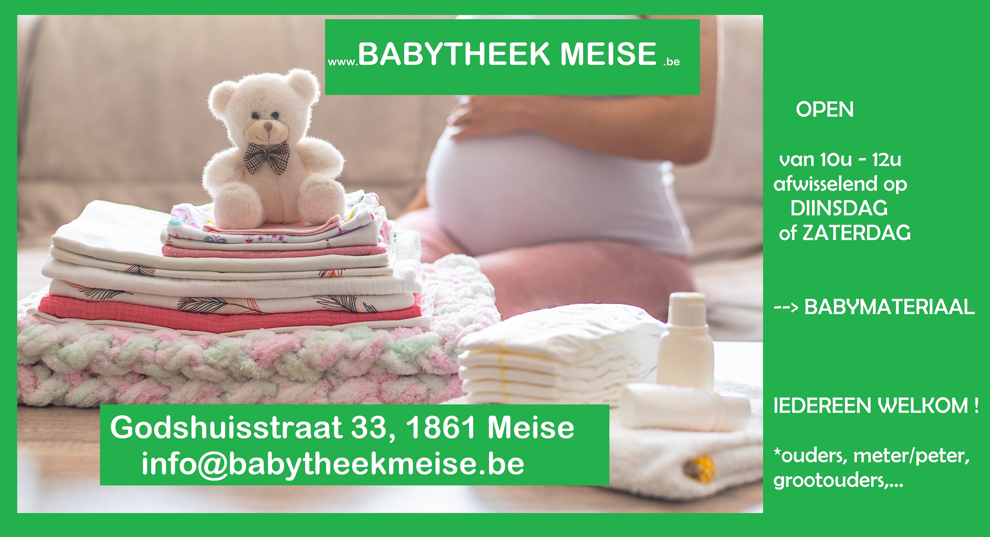 Voor kleine handjes en grote ontdekkingen! Ontdek handige babyspullen, leen wat je nodig hebt. Iedereen welkom tijdens ons tweemaandelijks openingsmoment.