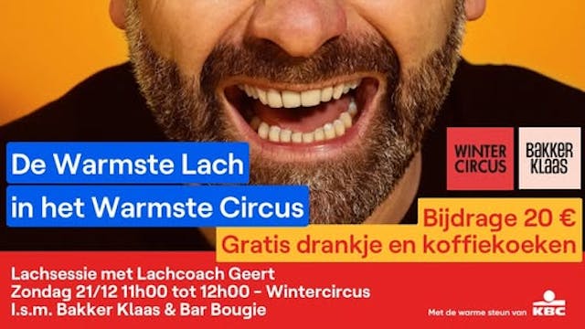 De Warmste Lach met Lachcoach Geert