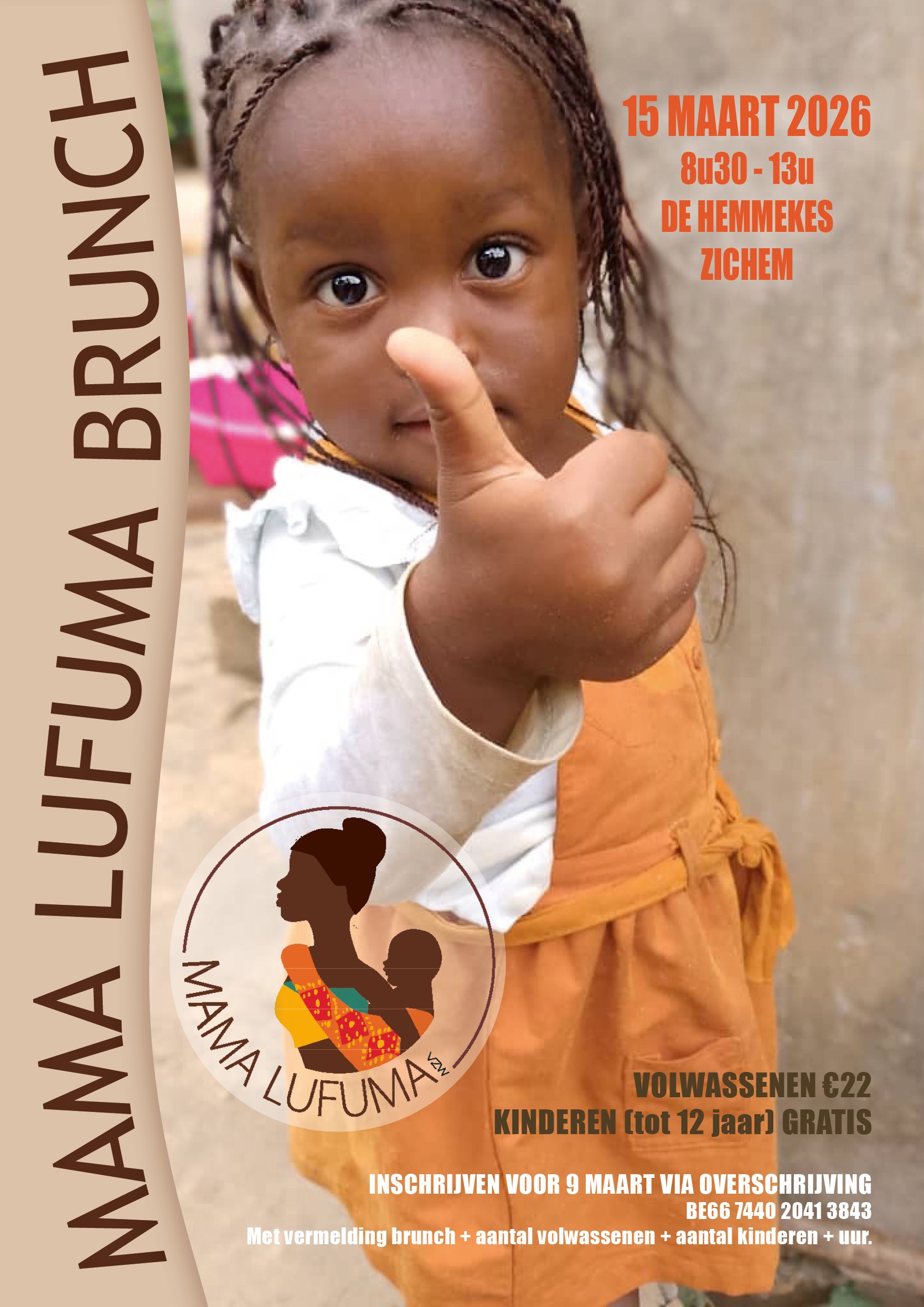 Flyer brunch 2026 Mama Lufuma