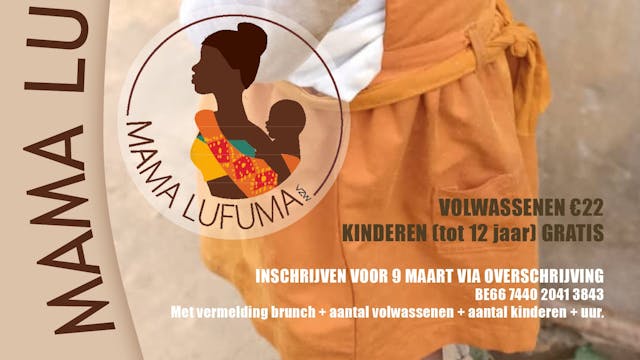 Flyer brunch 2026 Mama Lufuma