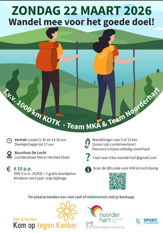 Wandeltocht voor Kom Op Tegen Kanker