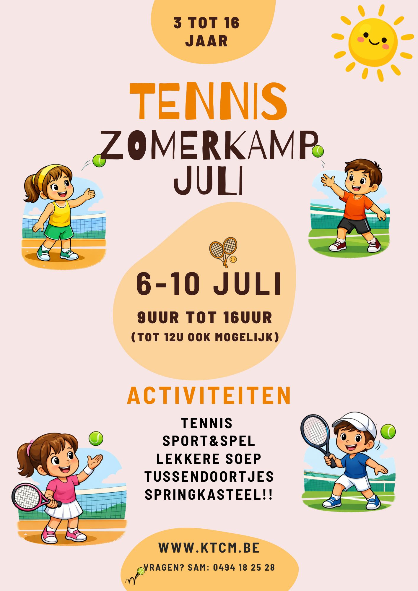 Tennis zomerkamp 