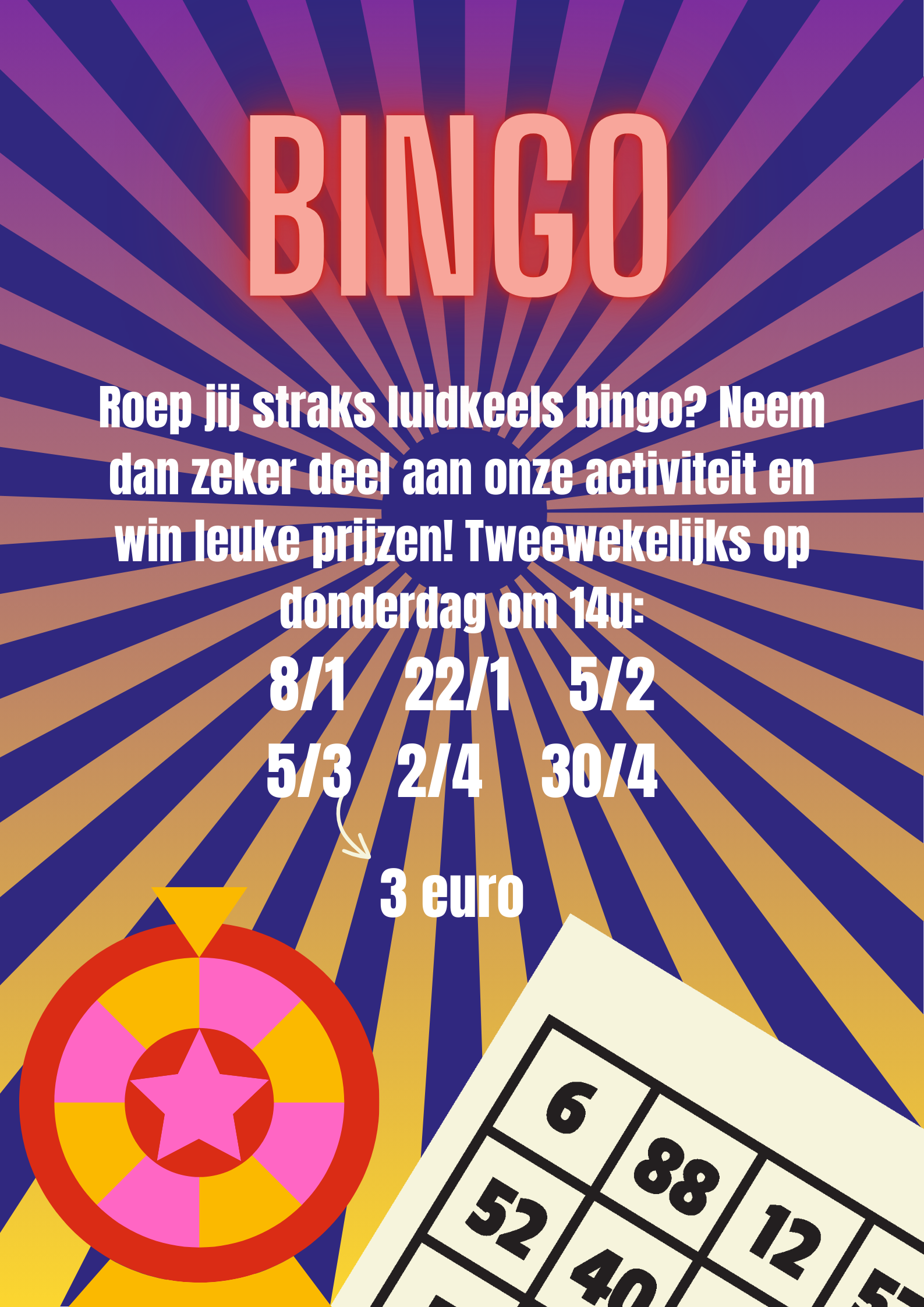 bingo 2026 voorjaar
