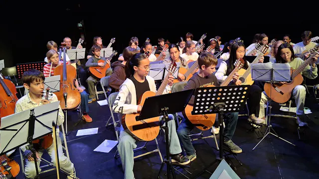 Groepsmusiceren in the picture