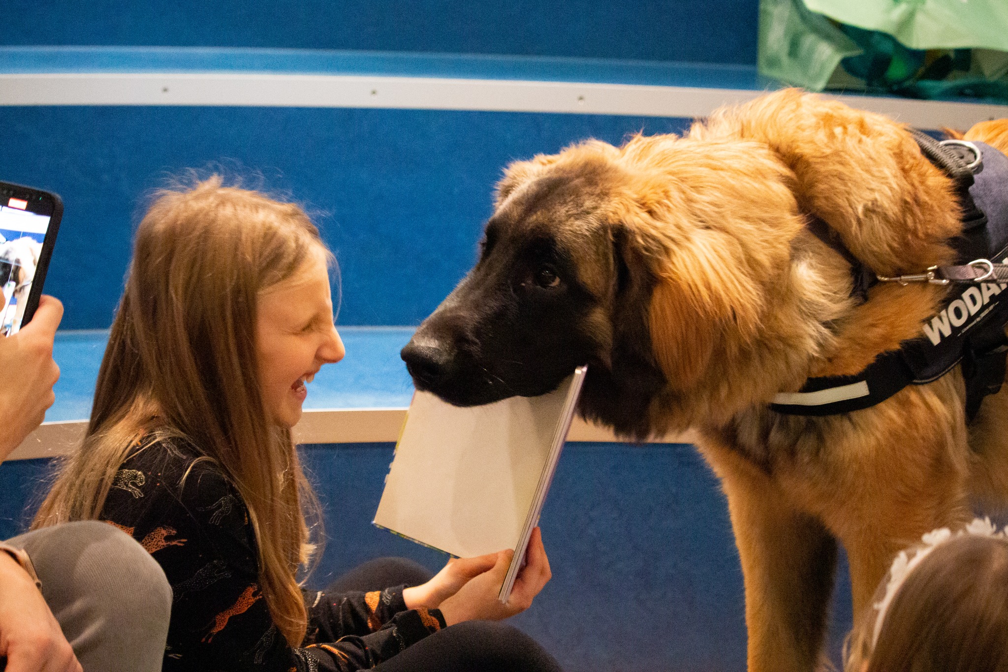 Kind en voorleeshond