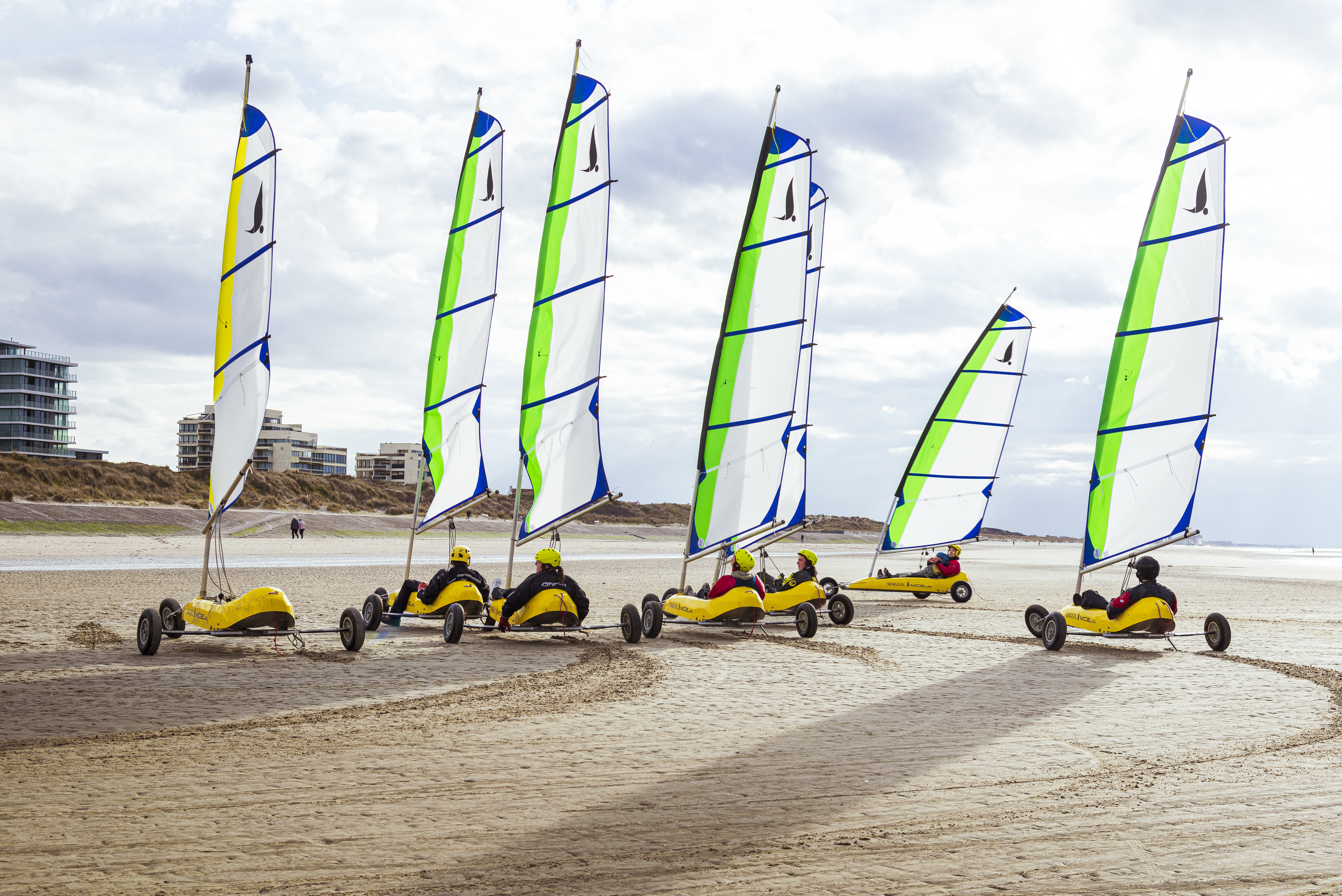 Teambuilding zeilwagenrijden